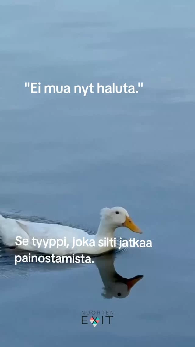 Ootko sä törmännyt siihen tyyppiin, joka jatkaa painostusta vaikka oot ihan selvästi sanonut että ei tänään? 
Tai ootko huomannut, että oot vahingossa painostanut toista koska oot ollut innokas, ihastunut tai halut tapissa?
Muutama juttu:
●Suostumus ei ole suostumus, jos sen saamikseksi on painostettu
●Inttäminen on rasittavaa
●Toisen rajojen kuuleminen ja kumnioittaminen antaa susta hyvän vaikutelman  Tietoa ja tukea löydät osoitteesta 
www.nuortenexit.fi